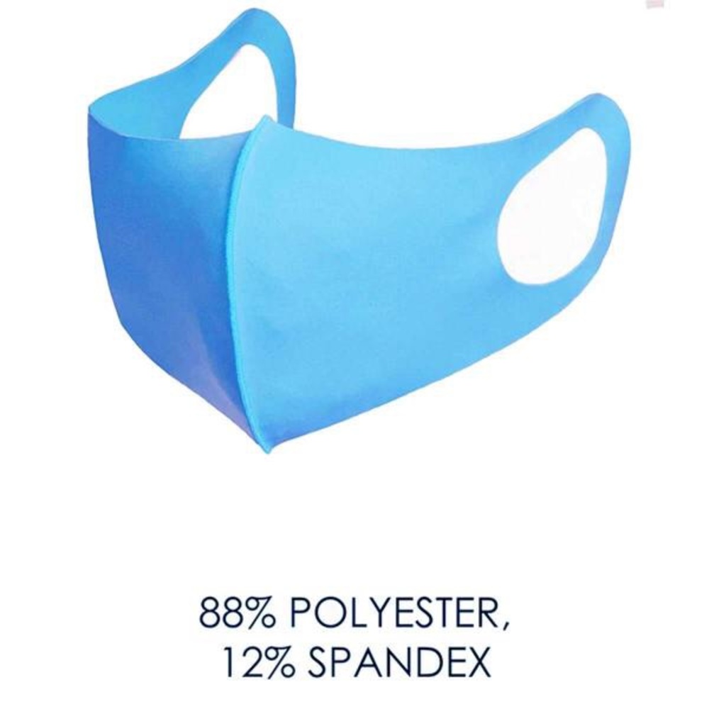 New fabric face mask blue